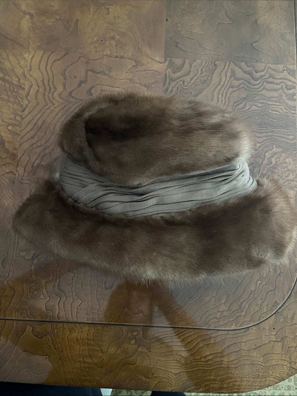 Vintage mink fur hat